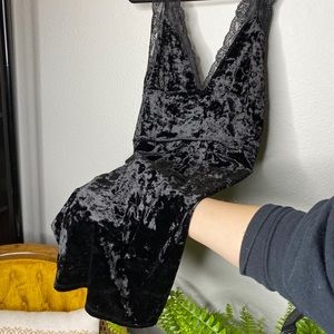 Free People Crushed Velvet Bodycon Mini Dress